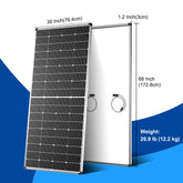ACOPOWER 250 Watts Mono Solar Panel